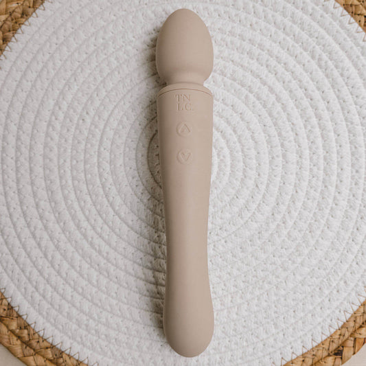 Double ended wand vibrator g-spot