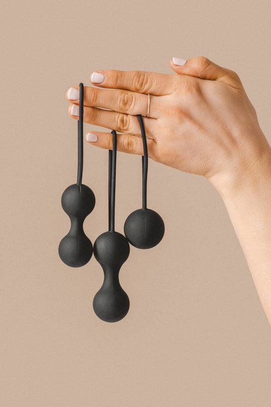 Kegel balls in hand