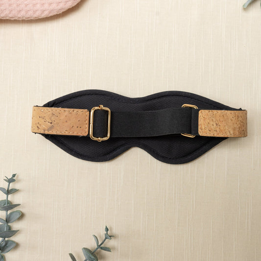 Light bondage blindfold made from sustainable cork