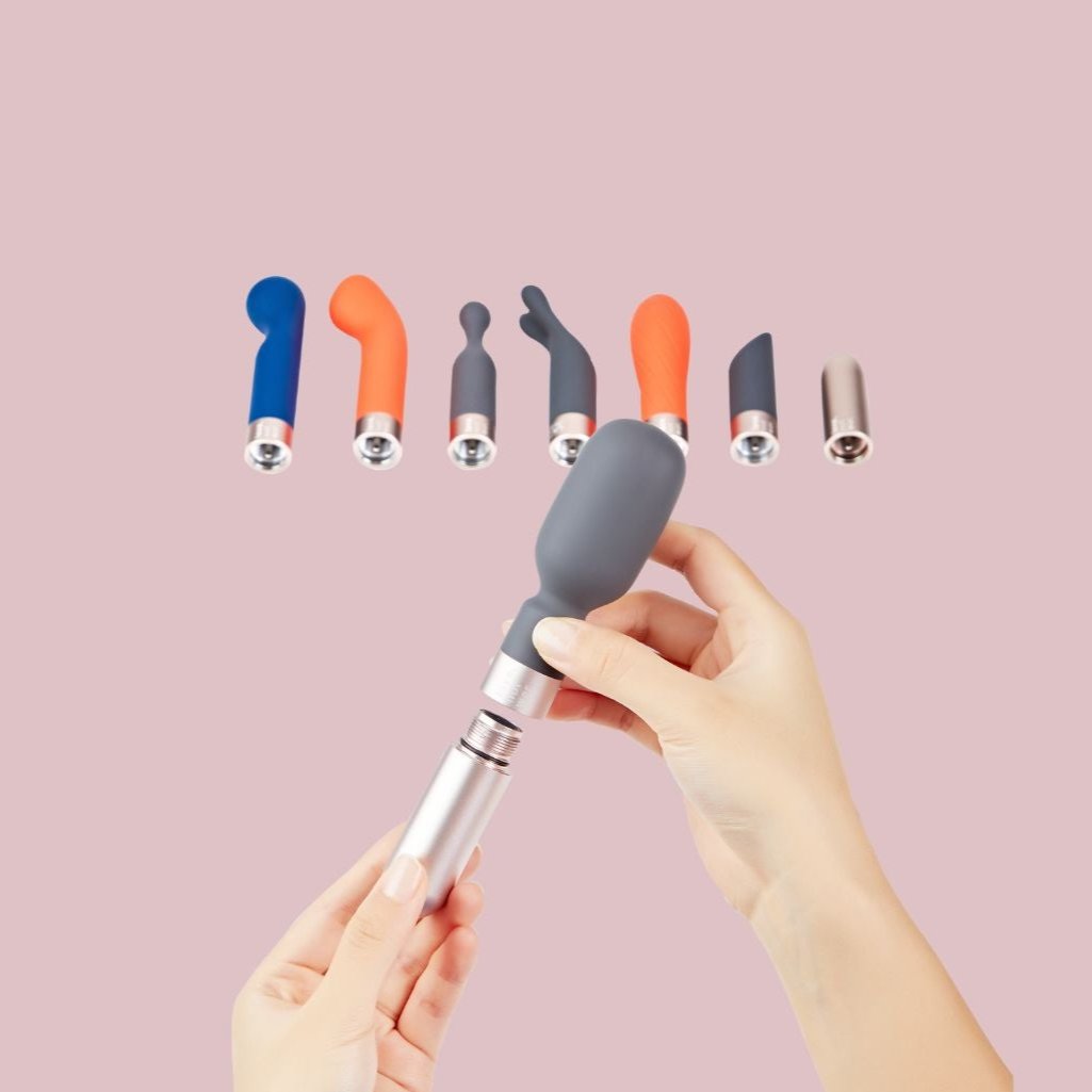 Interchangeable internal and external vibrator