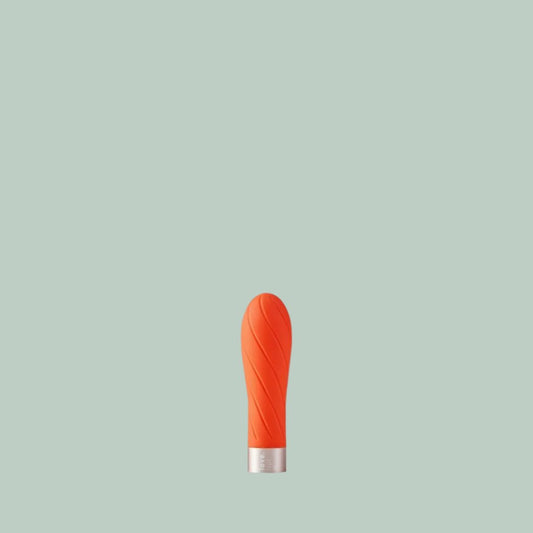 Orange soft silicone vibrator head