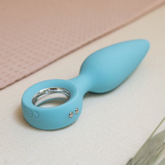 Close up of Quince Butt Plug showing charging port