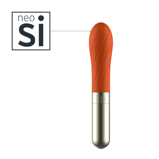 Swirled silicone vibrator head