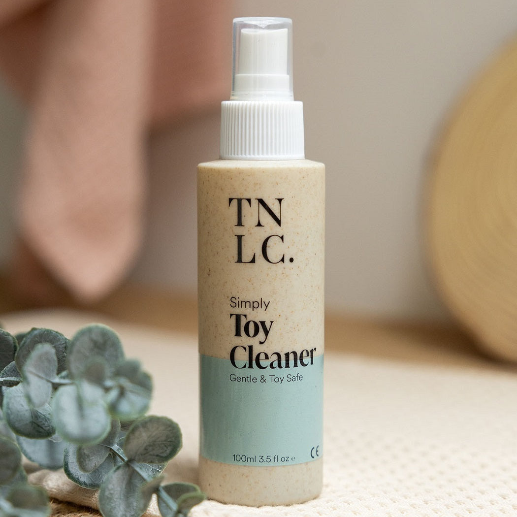 Bottle of spray on cleaner for sex toys NZ